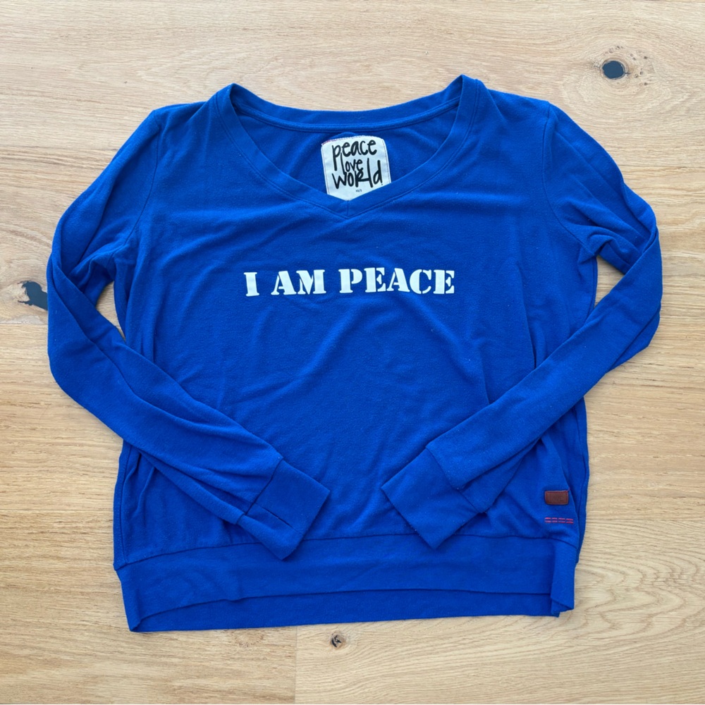 Peace Love World I am Peace Long Sleeve Shirt